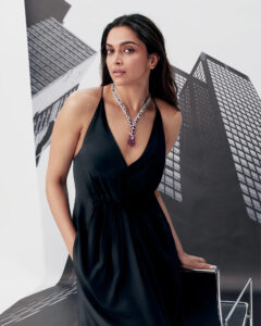 Cartier on X: A lattice of diamonds creates a magnificent light for the  Maison's ambassador Deepika Padukone. Punctuated by a deep brown-yellow  diamond, its visual rhythm is a testament to Cartier's openwork