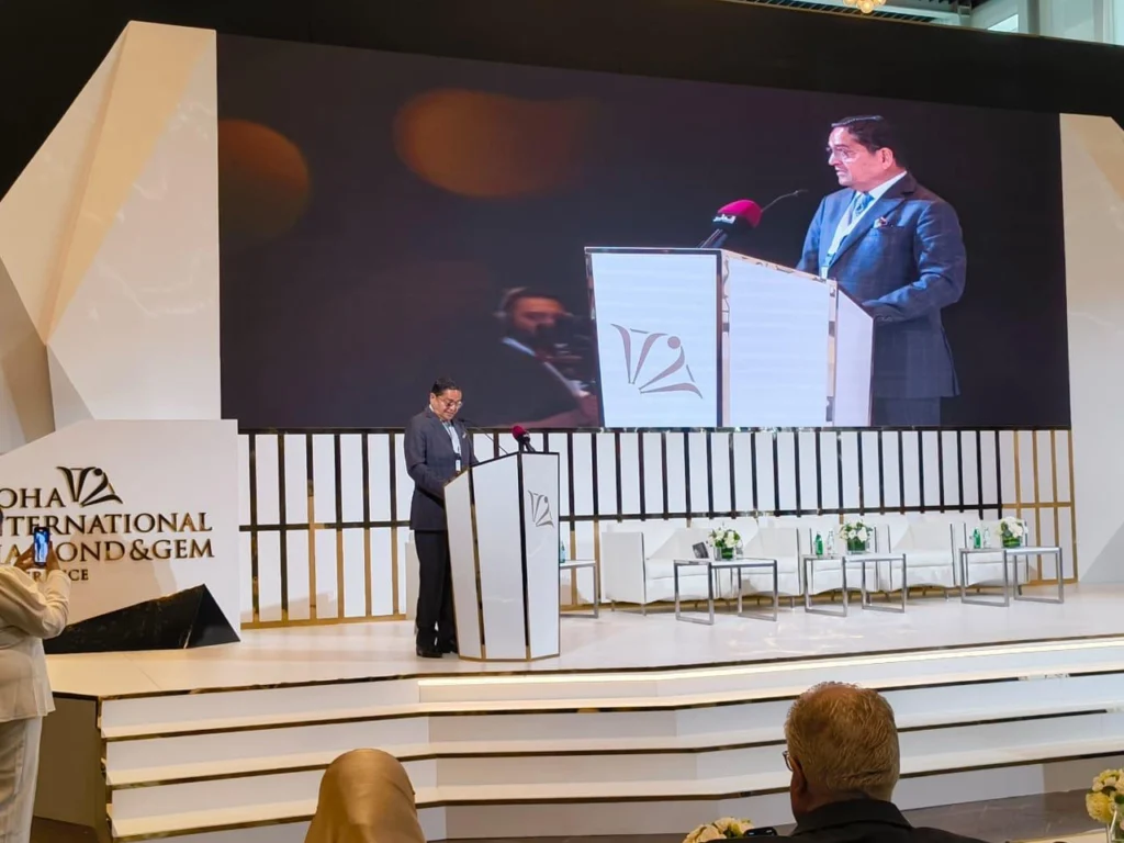 Positioning Natural Diamonds as a Luxury Commodity:  Kirit Bhansali, Vice Chairman, GJEPC Urges global Stakeholders to Unite at Doha Conference