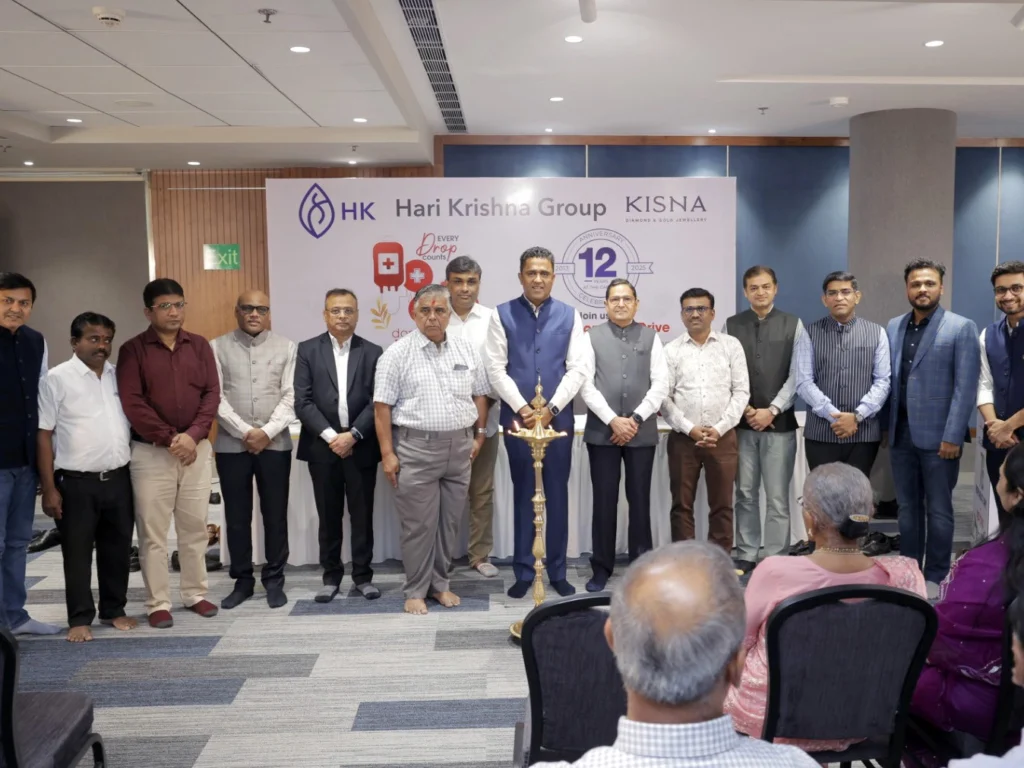 "Hari Krishna Exports Celebrates 12 Years at The Capital, Mumbai, with a Life-Saving Initiative: Blood Donation Drive and Eye Check-Up Camp at Bharat Diamond Bourse, BKC, Mumbai."