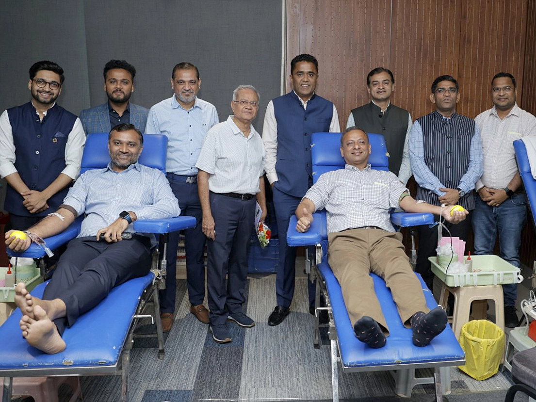 "Hari Krishna Exports Celebrates 12 Years at The Capital, Mumbai, with a Life-Saving Initiative: Blood Donation Drive and Eye Check-Up Camp at Bharat Diamond Bourse, BKC, Mumbai."