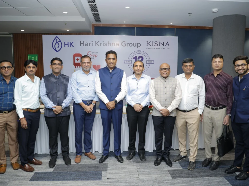 "Hari Krishna Exports Celebrates 12 Years at The Capital, Mumbai, with a Life-Saving Initiative: Blood Donation Drive and Eye Check-Up Camp at Bharat Diamond Bourse, BKC, Mumbai."