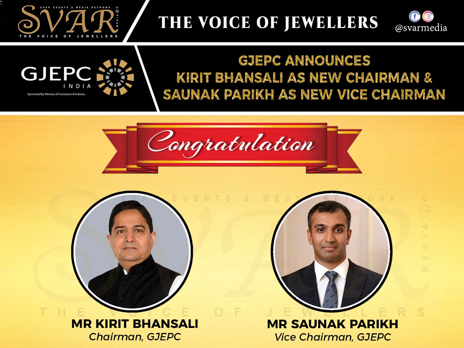 GJEPC Ushers in New Leadership to Strengthen India’s Gem & Jewellery Sector