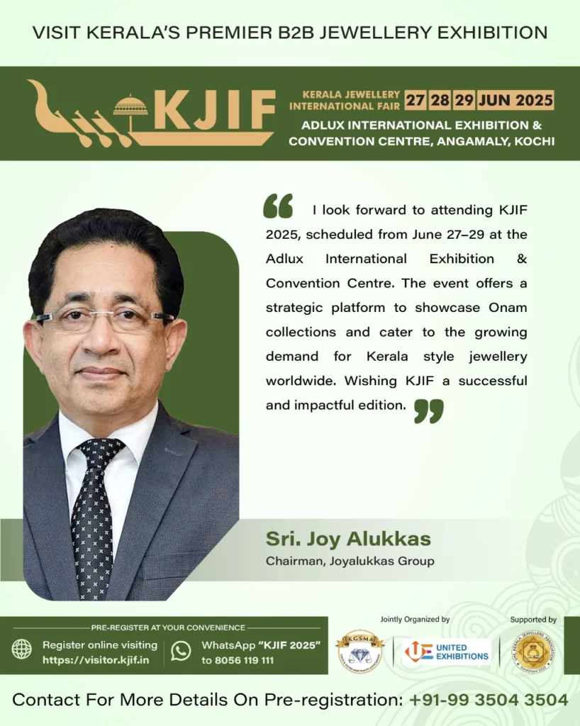 Kerala Jewellery International Fair 2025 Set to Dazzle as Kerala’s Biggest B2B Jewellery Exhibition