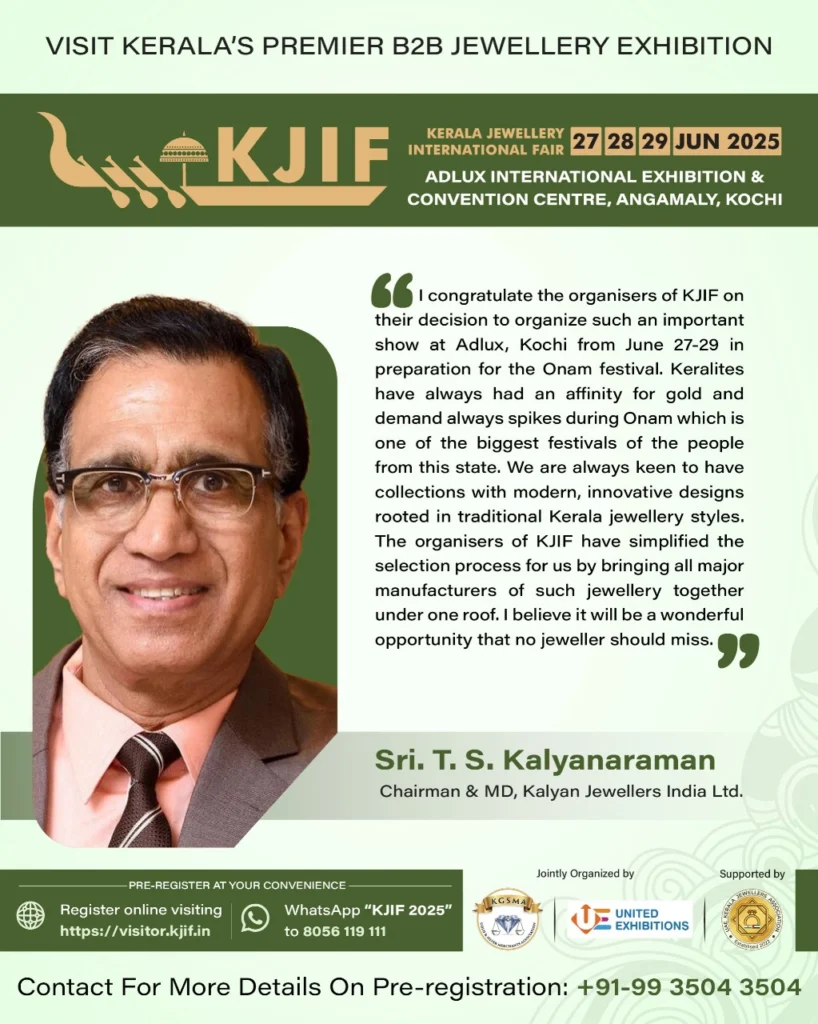 Kerala Jewellery International Fair 2025 Set to Dazzle as Kerala’s Biggest B2B Jewellery Exhibition