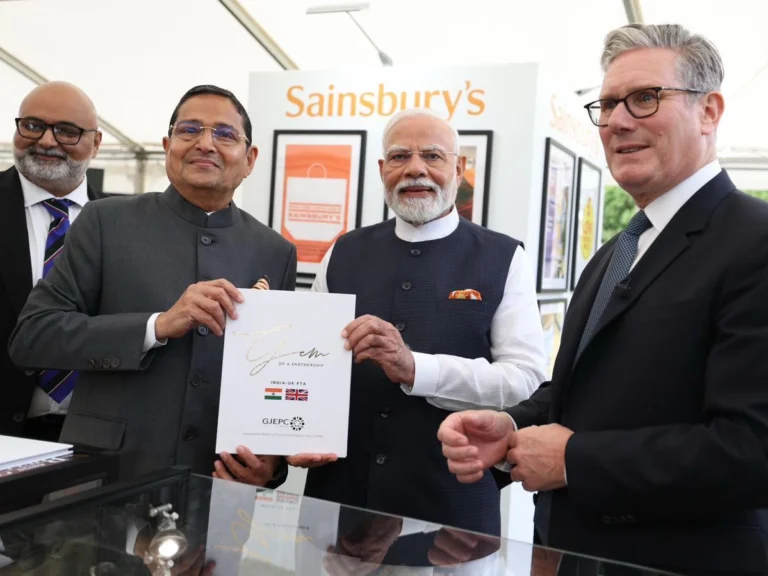 British Asian jeweller PureJewels showcases craftsmanship at UK–India trade deal celebration
