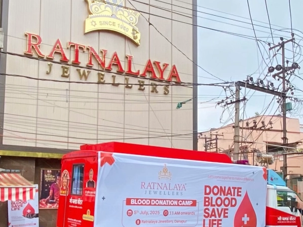 Ratnalaya Jewellers Hosts Mega Blood Donation Camp in Danapur, Garners Overwhelming Response