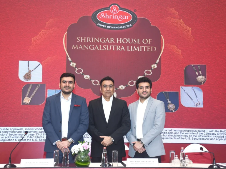 Shringar House of Mangalsutra Limited’s Initial Public Offering to open on Wednesday, September 10, 2025, price band set at ₹155 /- to ₹165 /- per Equity Share