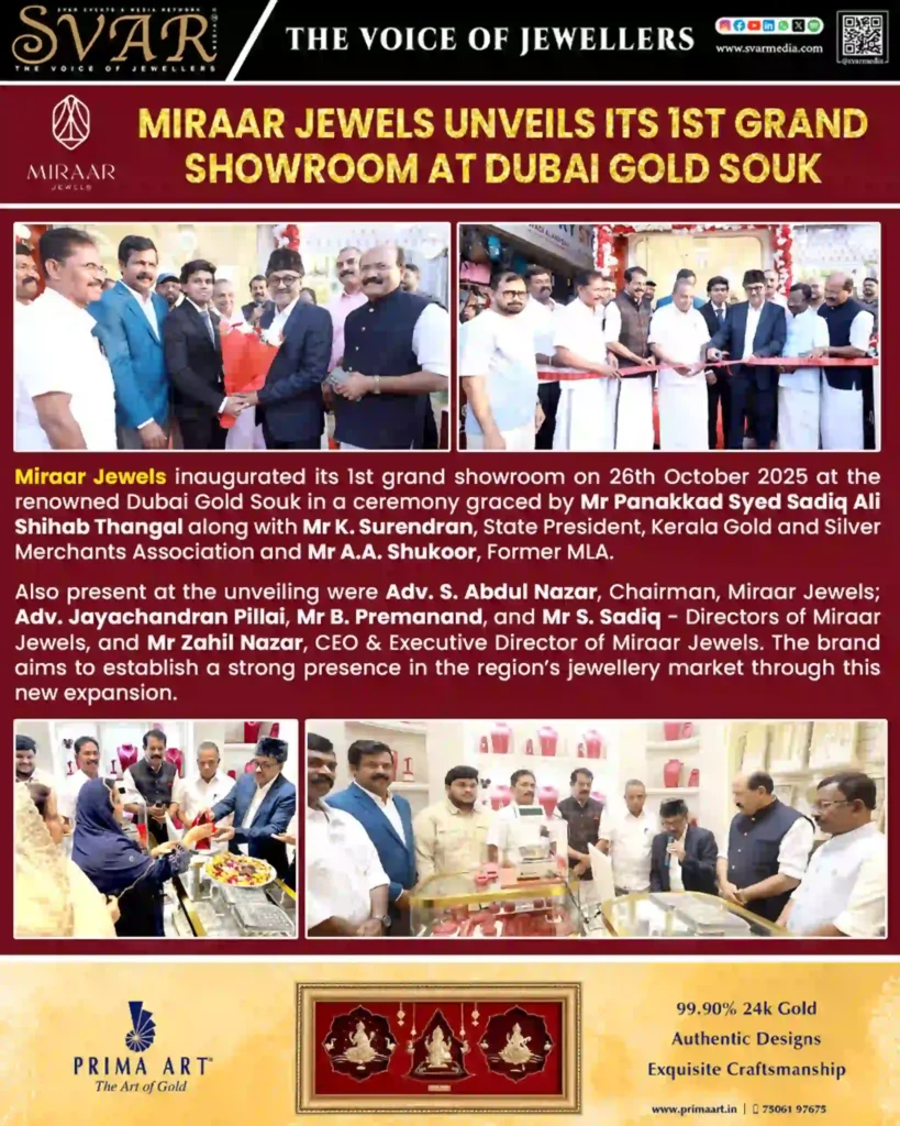 Miraar Jewels Unveils its 1st Grand Showroom at Dubai Gold Souk