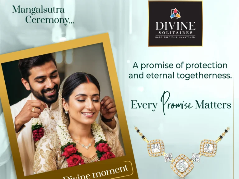 Divine Solitaires’ new wedding campaign ‘Every Promise Matters’ unveils elegant diamond Mangal Sutras and their emotions Divine Solitaires’ new wedding campaign ‘Every Promise Matters’ unveils elegant diamond Mangal Sutras and their emotions
