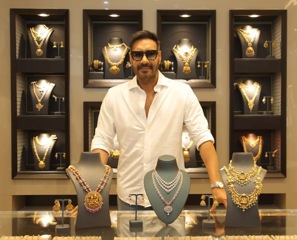 Actor Ajay Devgn Unveils New Kalyan Jewellers Showroom in Indore
