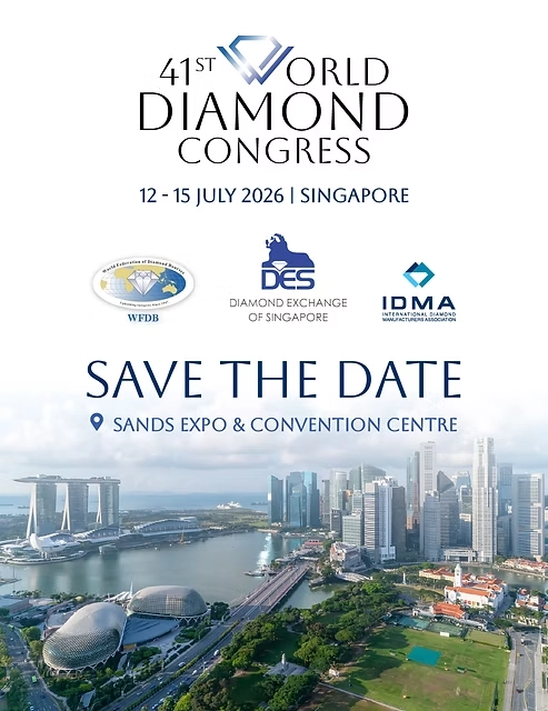 41st World Diamond Congress 2026 Programme Announced in Singapore
