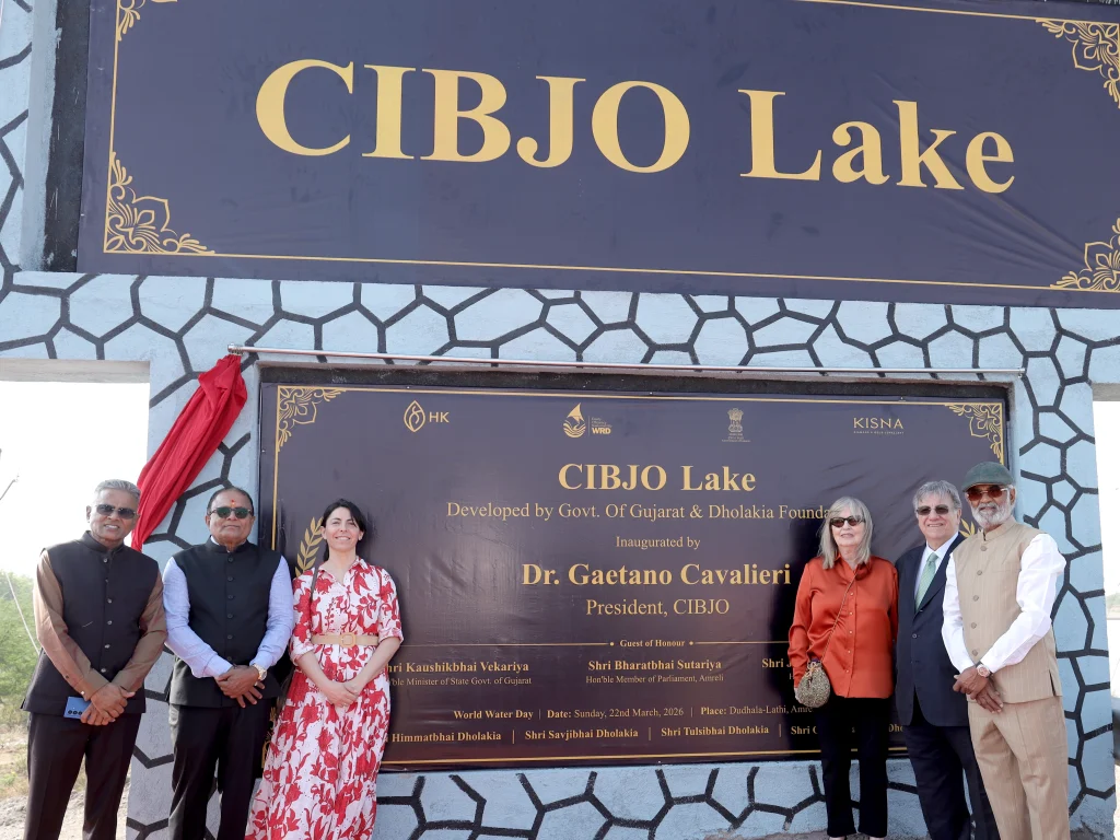 CIBJO Lake Inaugurated on World Water Day 2026 to Promote Sustainability - Dr. Gaetano Cavalieri & Savjibhai Dholakia