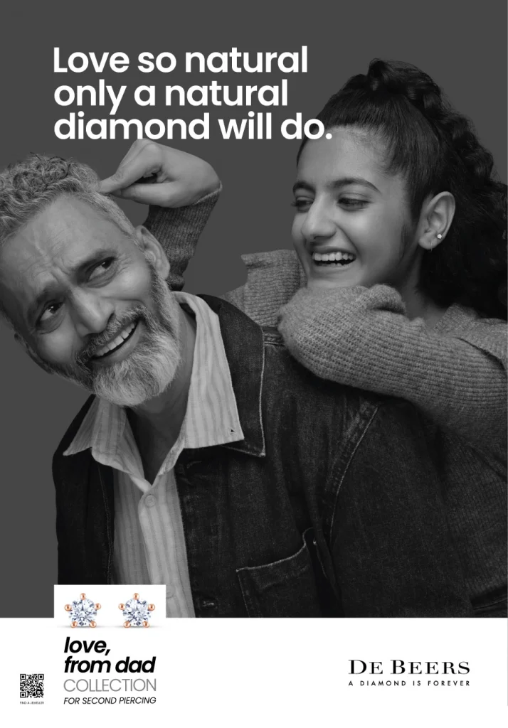 De Beers ‘Love, From Dad’ Campaign and Project INDRA Expansion Driving Natural Diamond Growth in India
