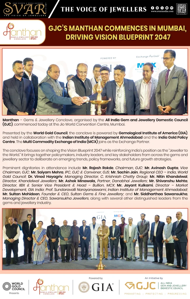 GJC Manthan Conclave 2026 Begins in Mumbai, Driving Vision Blueprint 2047 for India’s Jewellery Industry