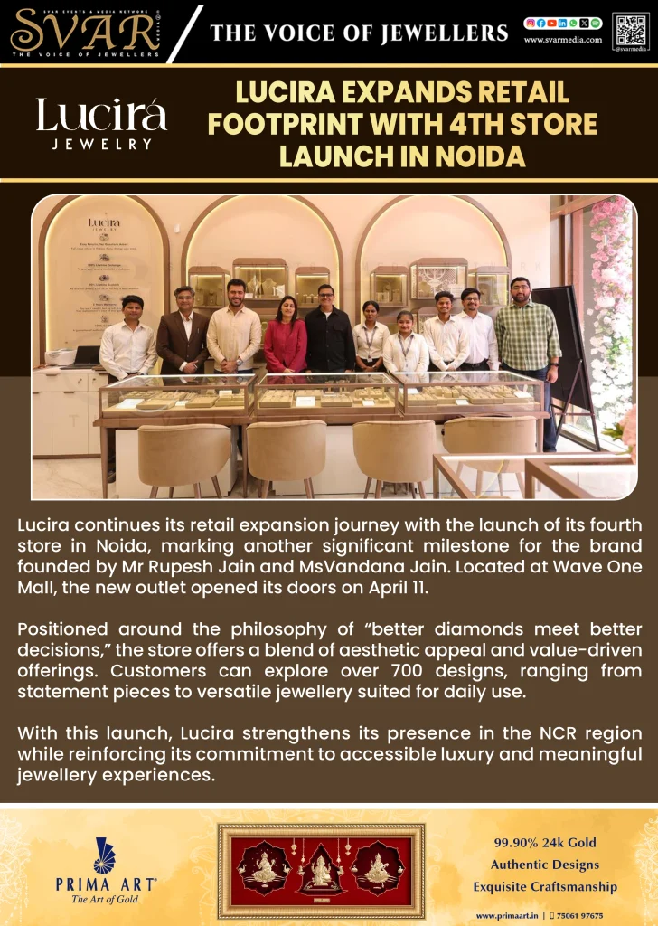 Lucira Opens 4th Jewellery Store in Noida at Wave One Mall
