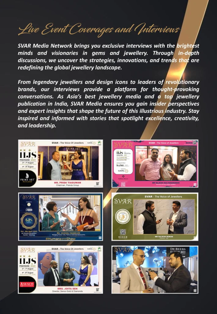 SVAR Media Network - India’s Best Jewellery Magazine and Jewellery News Platform