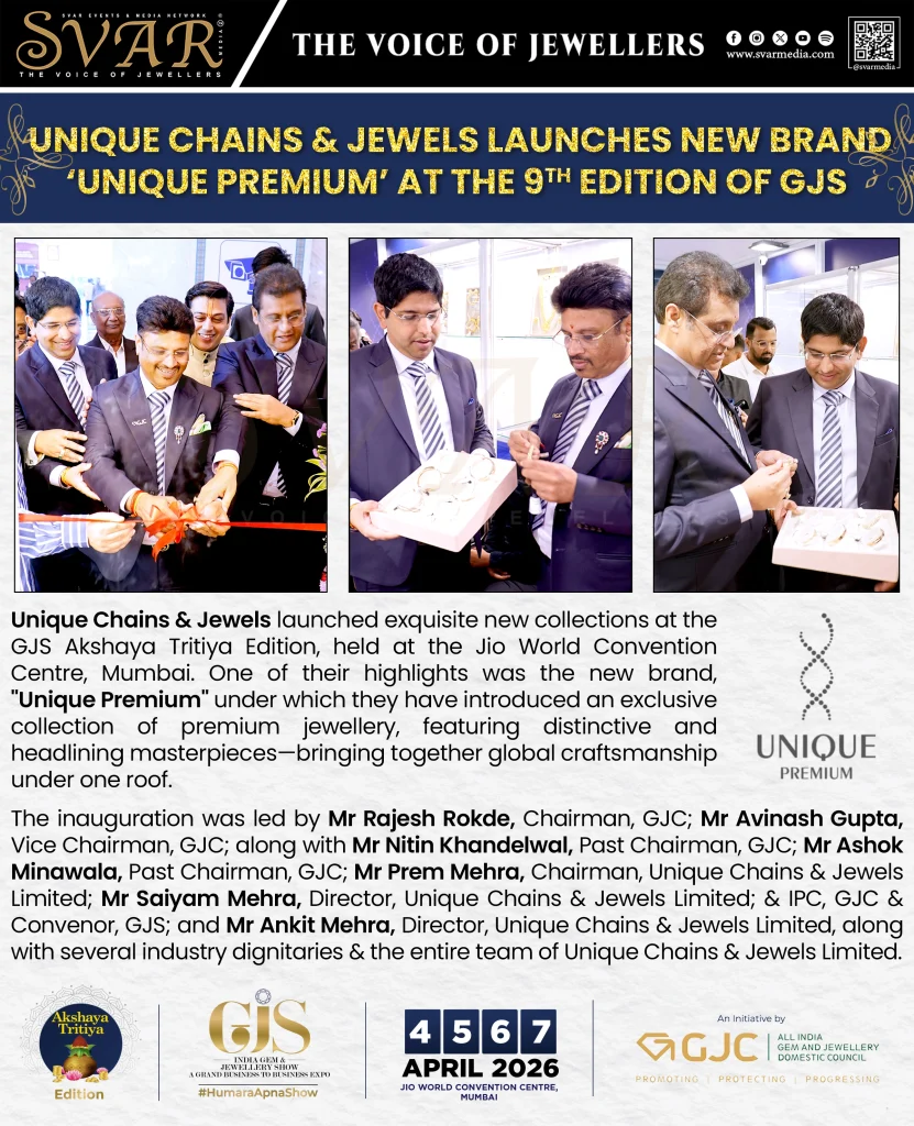 Unique Chains and Jewels Launches ‘Unique Premium’ Brand at 9th GJS Akshaya Tritiya Edition