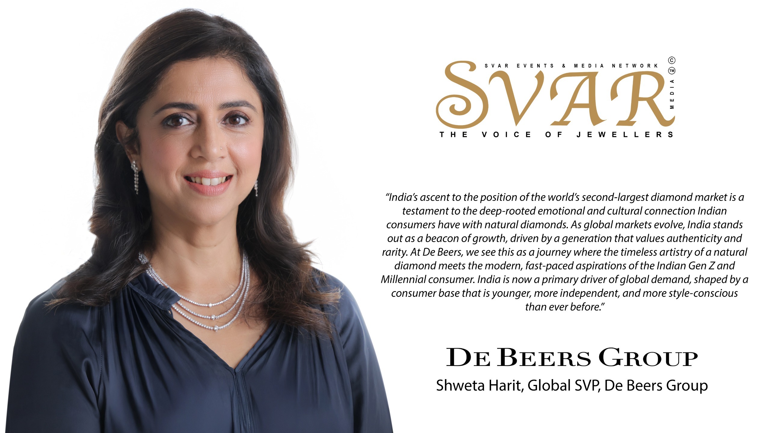 India Becomes World’s Second Largest Diamond Market Driven by Gen Z and Self-Purchasing Women | De Beers Report