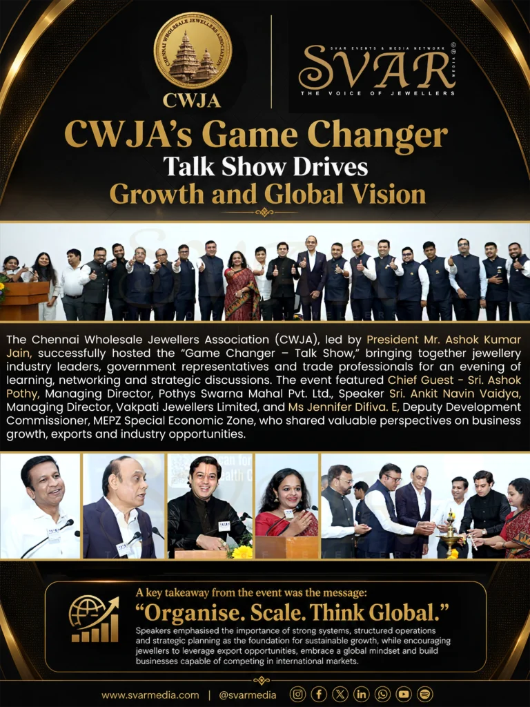 CWJA Game Changer Talk Show Highlights Jewellery Business Growth, Exports and Global Opportunities