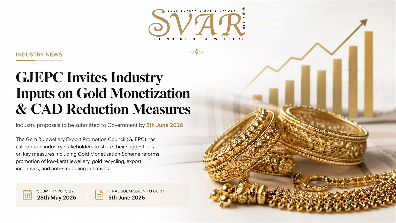 GJEPC Invites Industry Inputs on Gold Monetization Scheme and CAD Reduction Measures Ahead of Government Submission