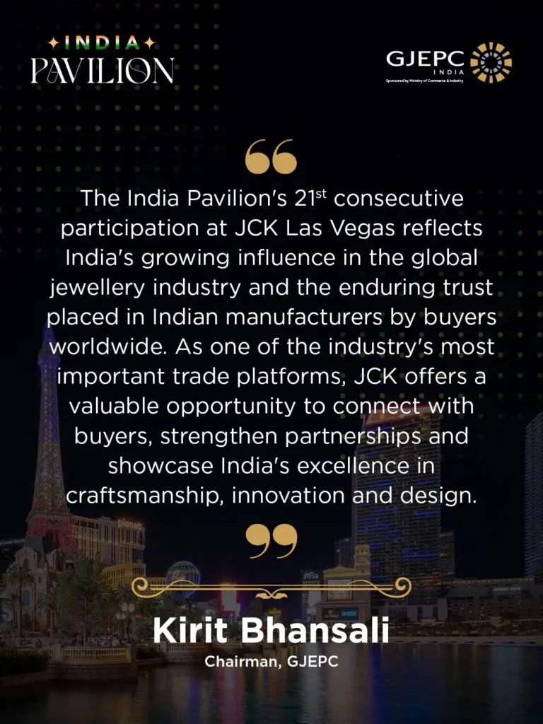 GJEPC Showcases India’s Craftsmanship, Innovation and Design at JCK Las Vegas 2026 Through India Pavilion and India Design Gallery
