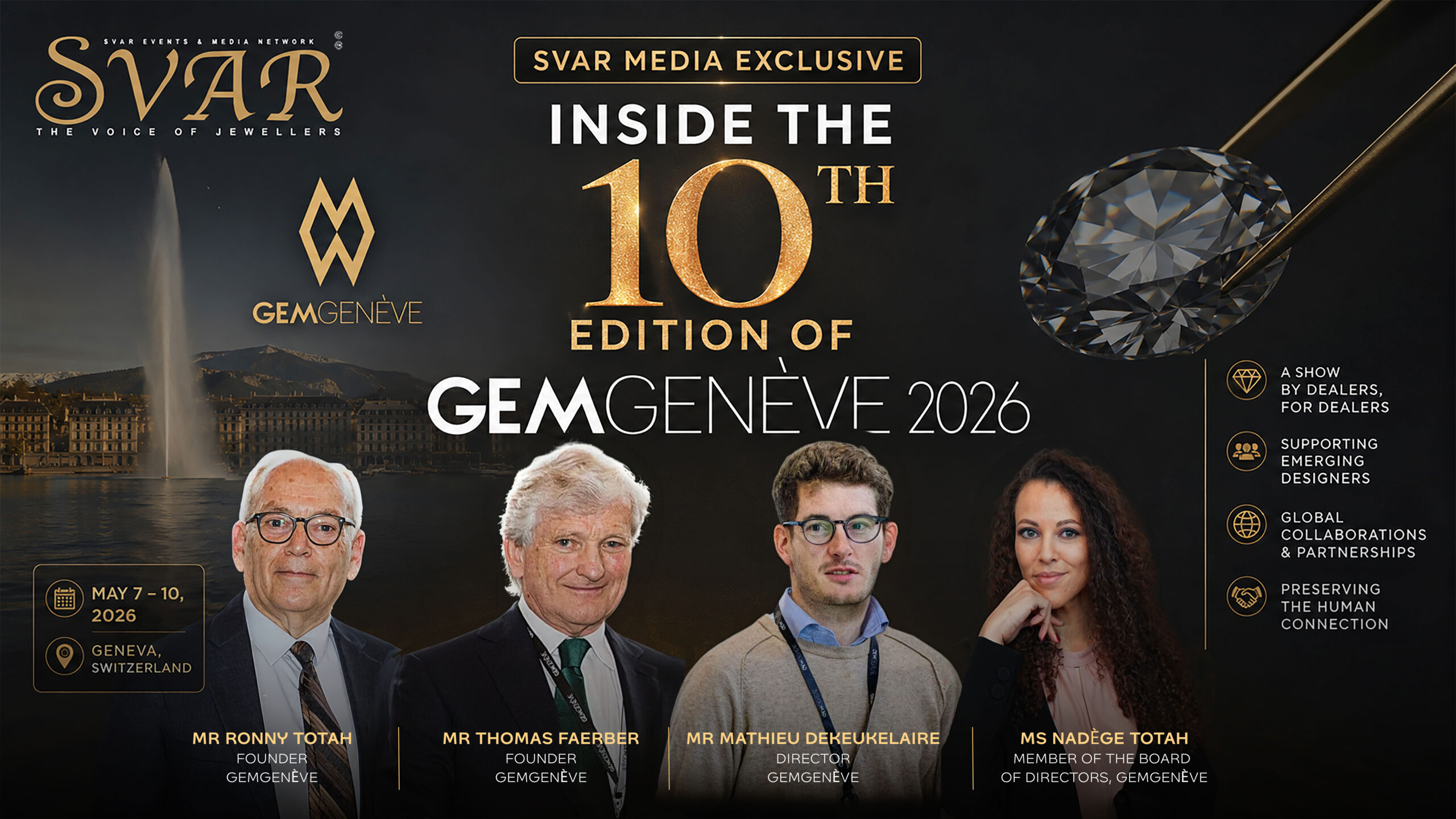 SVAR Media Exclusive: Inside the 10th Edition of GemGenève 2026 with Founders Ronny Totah and Thomas Faerber