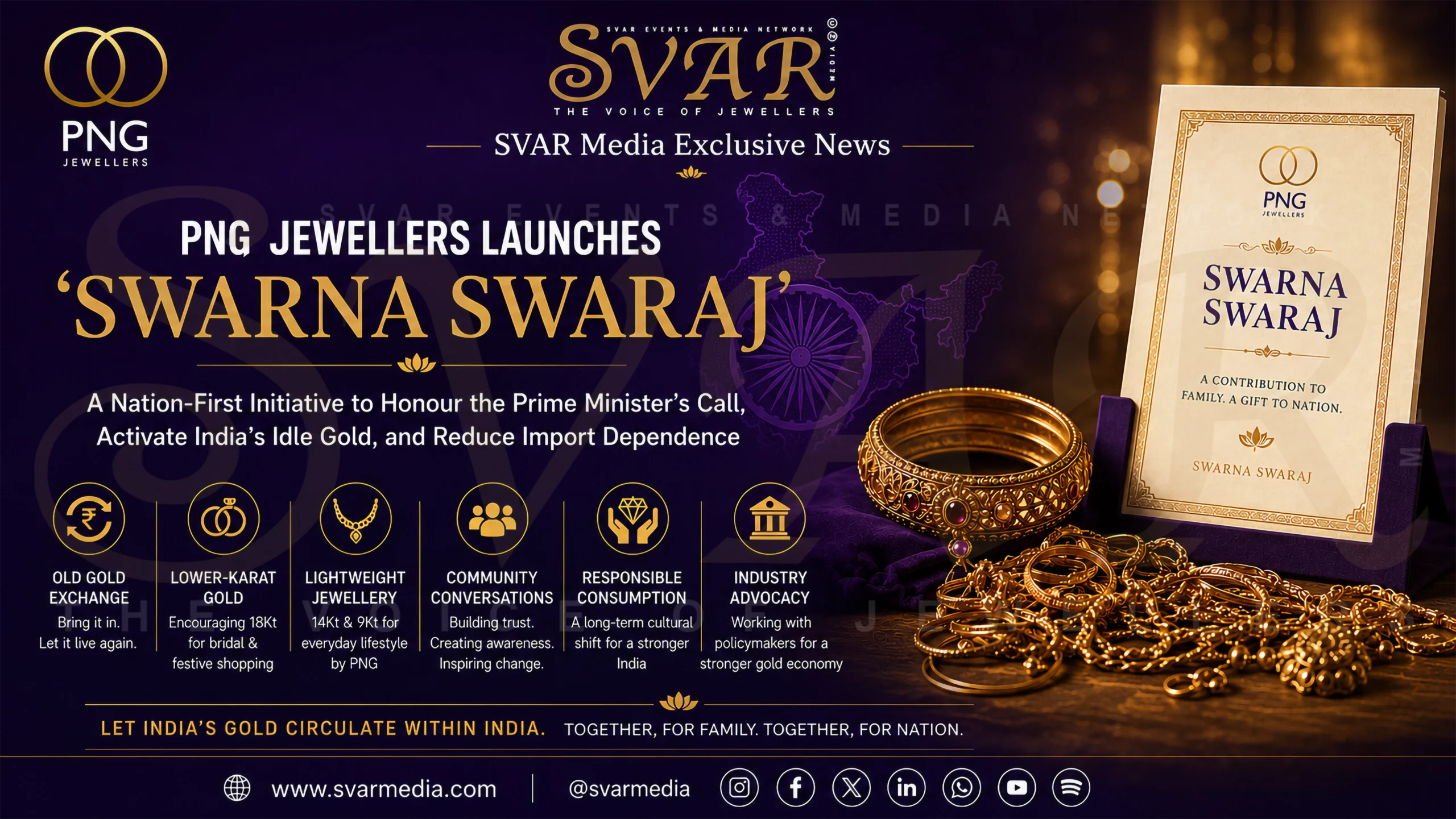 PNG Jewellers Launches Swarna Swaraj Initiative to Mobilise India’s Idle Gold and Reduce Import Dependence