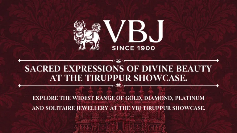VBJ Returns to Tiruppur with Exclusive Gold, Diamond & Solitaire Jewellery Exhibition from 23–25 May 2026