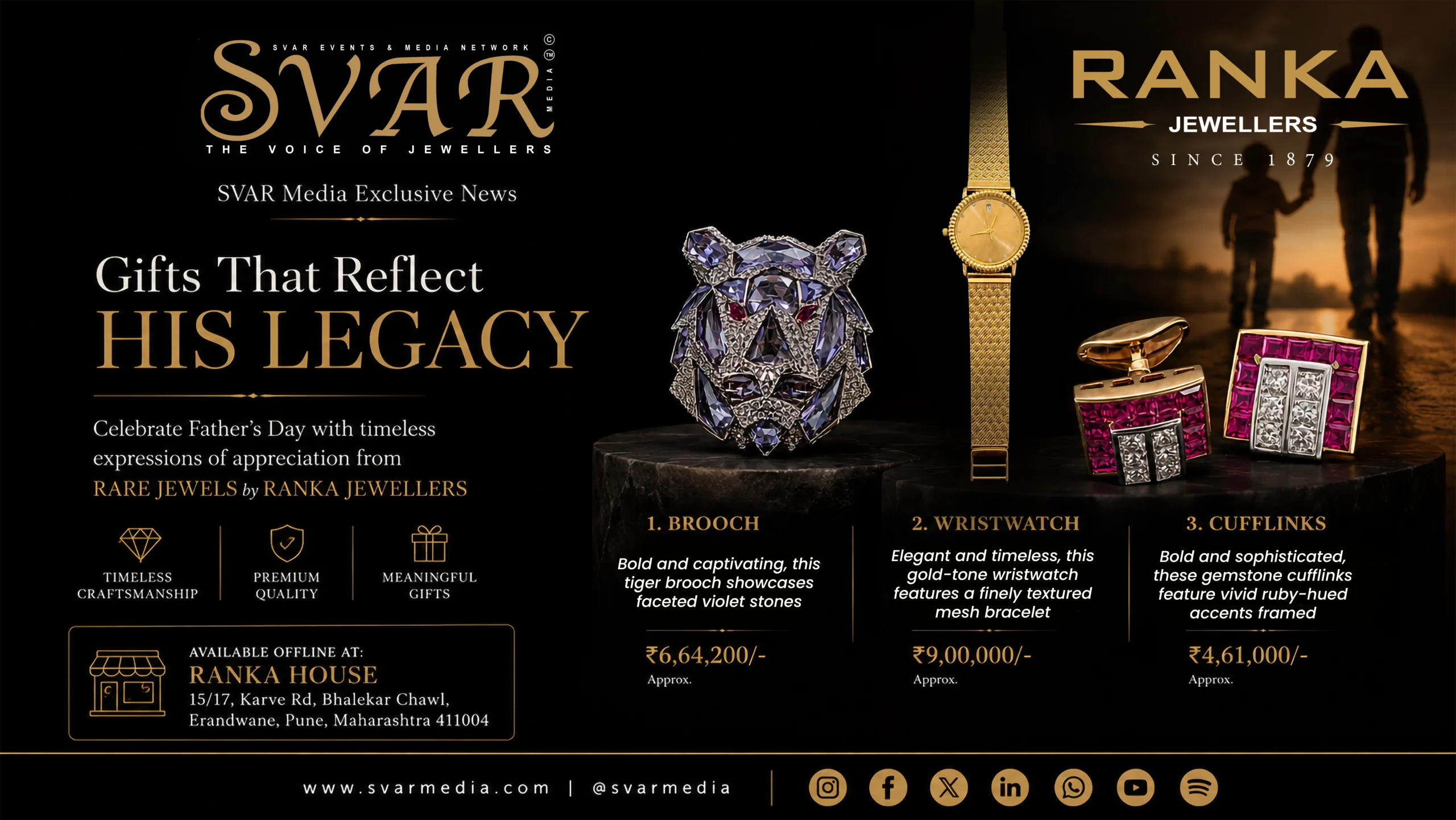 Father’s Day Luxury Gifting Guide 2026: Rare Jewels by Ranka Jewellers’ Exclusive Collection for Modern Gentlemen