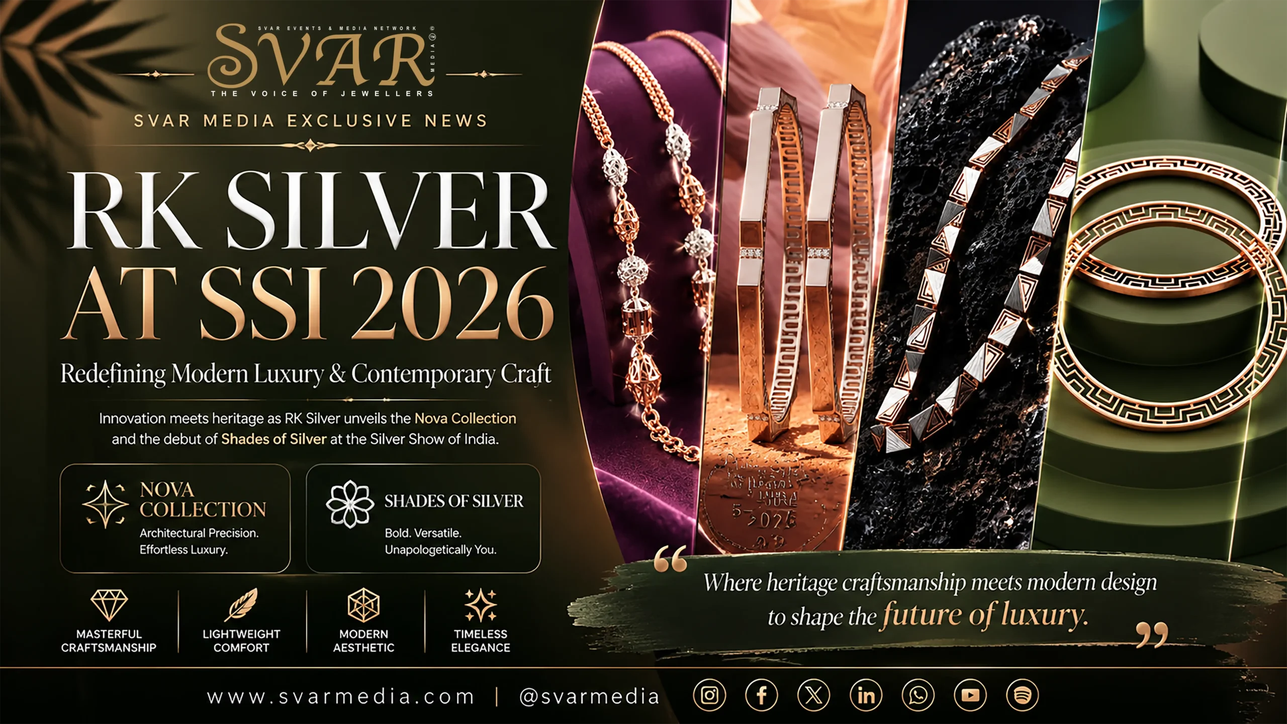 RK Silver at SSI 2026 Unveils Nova Collection and Shades of Silver at Mumbai Silver Show