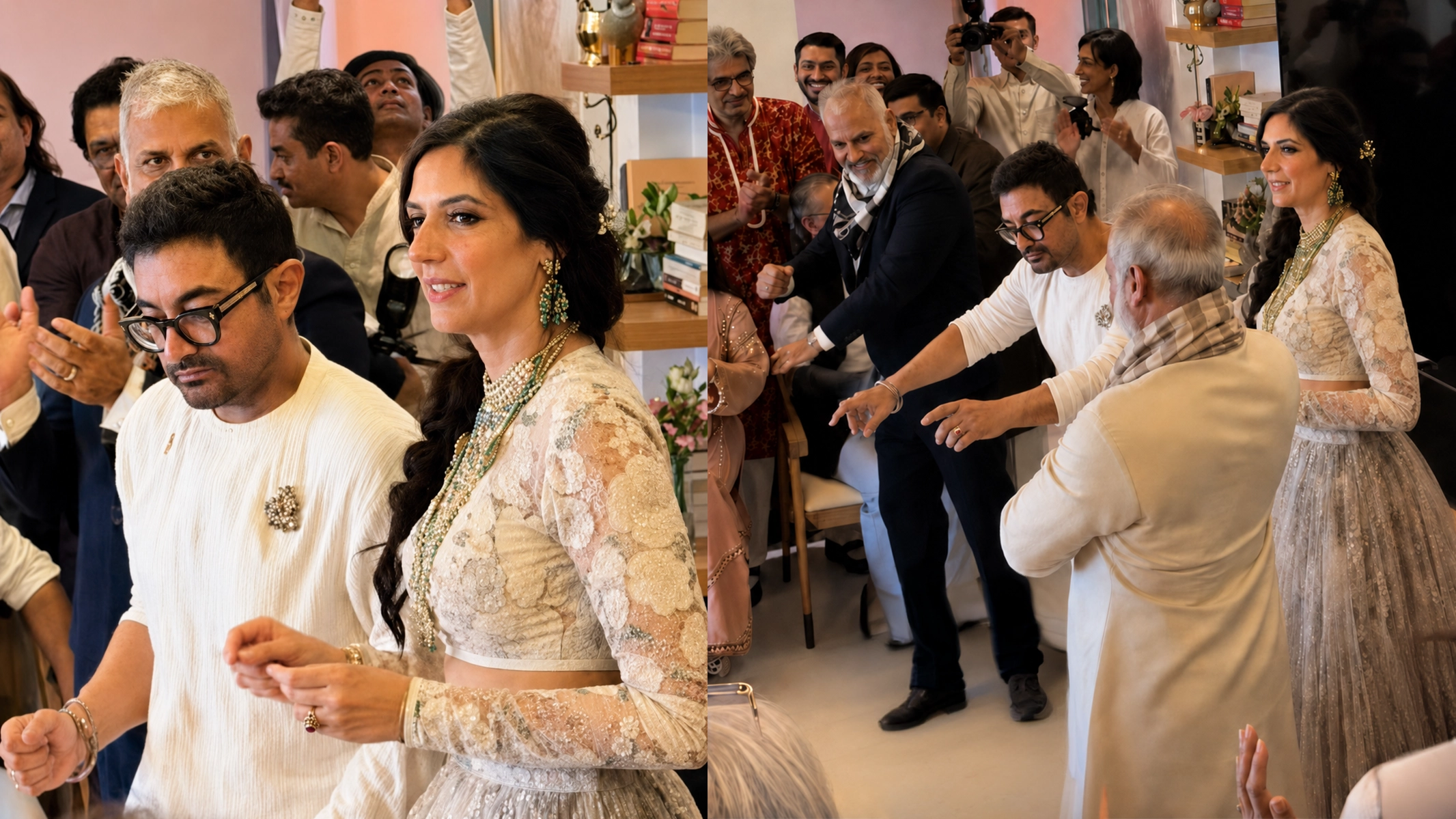 Aamir Khan and Gauri Spratt Seal Their Marriage with Rare Madagascar Ruby Wedding Rings Crafted by QWEEN