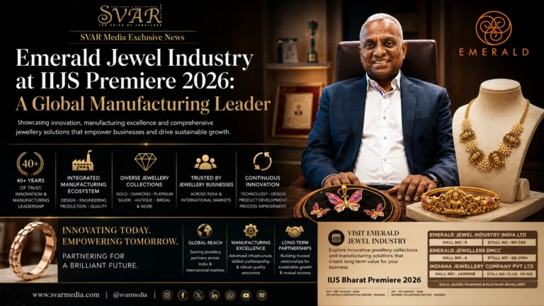 Emerald Jewel Industry: One of the World's Leading Jewellery Manufacturers Showcases Innovation at IIJS Premiere 2026