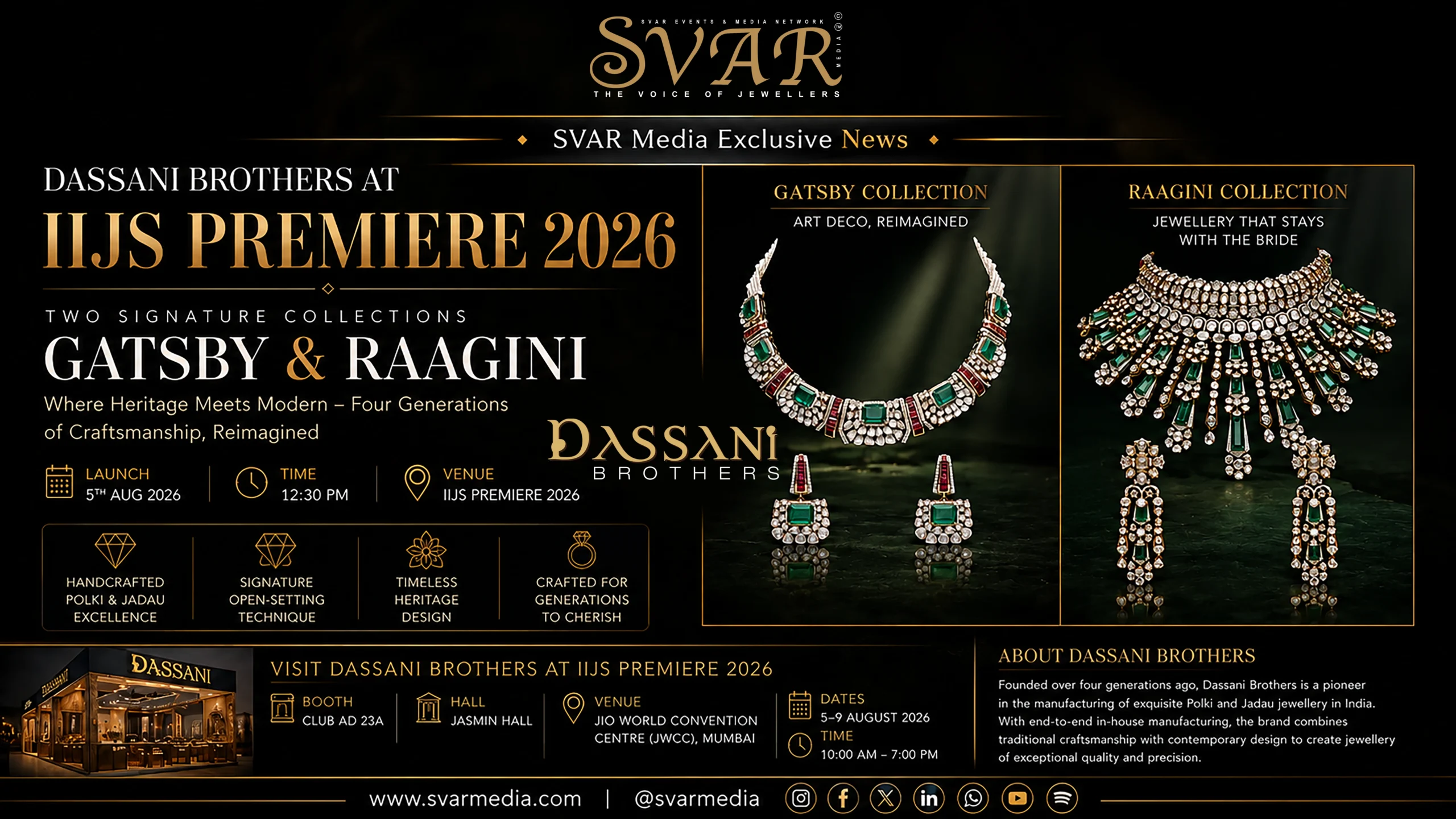 Experience Dassani Brothers GATSBY & RAAGINI at IIJS Premiere 2026