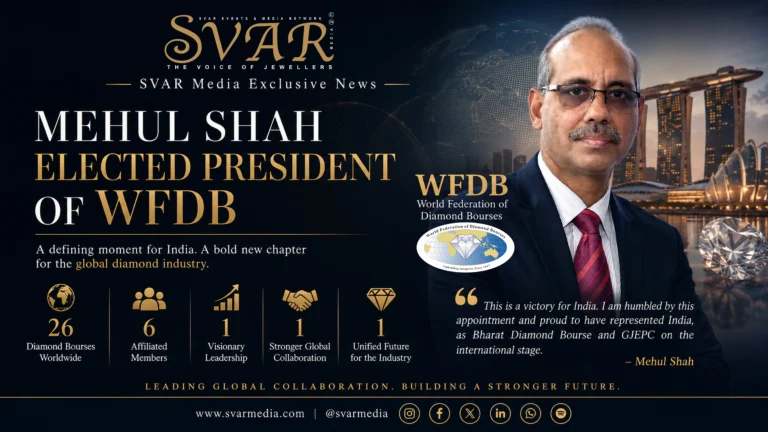 Mehul Shah Elected President of WFDB at World Diamond Congress Singapore | Global Diamond Industry Mehul Shah Elected President of WFDB at World Diamond Congress Singapore | Global Diamond Industry