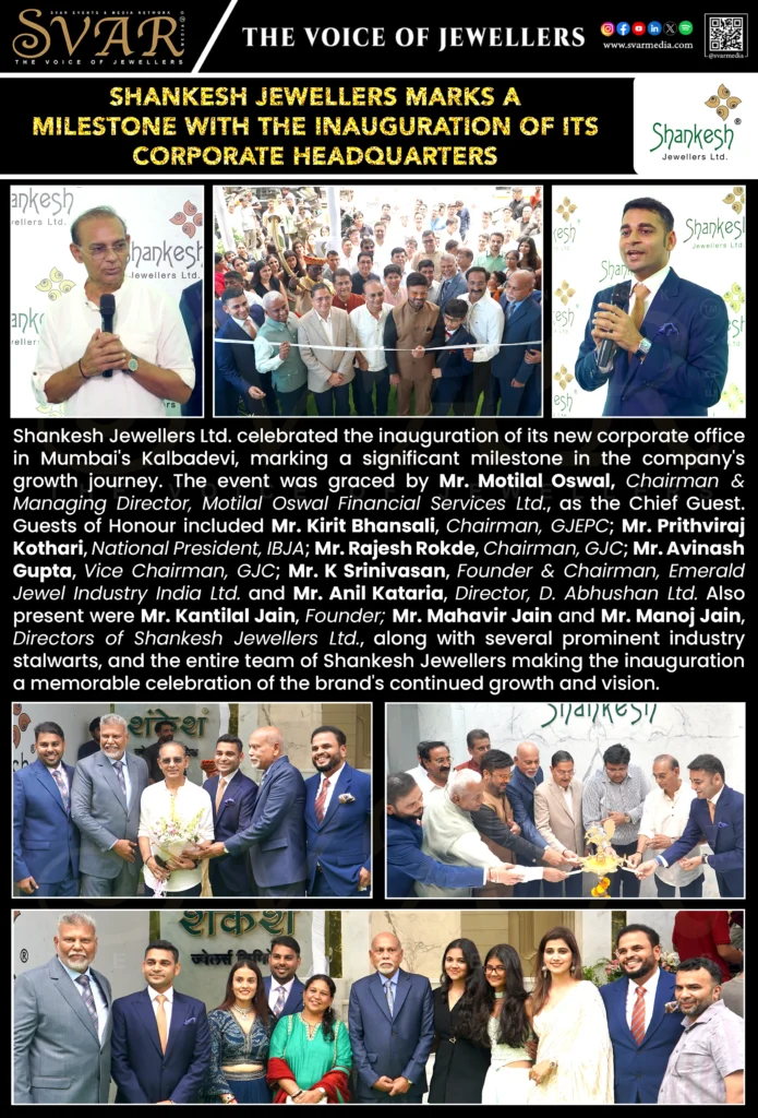 Shankesh Jewellers Inaugurates New Corporate Headquarters in Mumbai, Marking a Major Growth Milestone