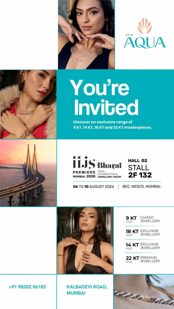 IIJS Premiere 2026: DVM Aqua Gold Unveils Innovative 9 Karat Gold Jewellery Collections for the Future of Retail