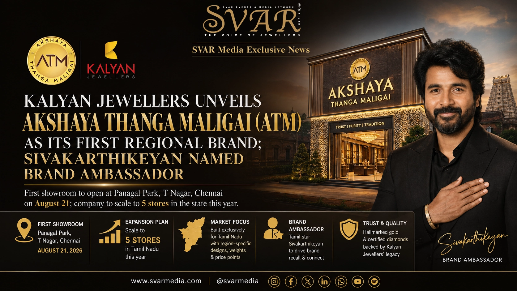 Kalyan Jewellers Launches Akshaya Thanga Maligai Regional Brand