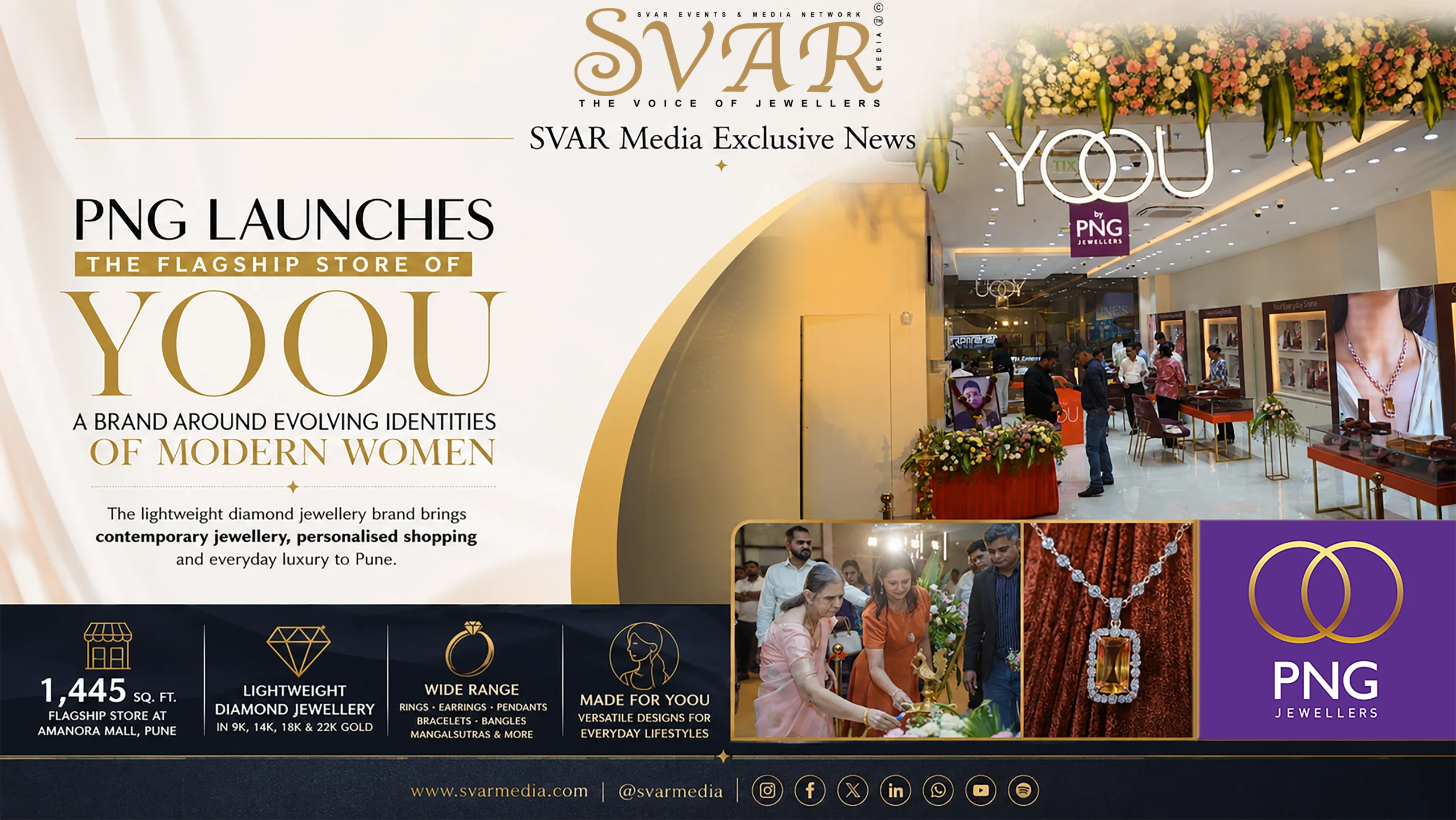 PNG Jewellers Launches First YOOU Flagship Store in Pune