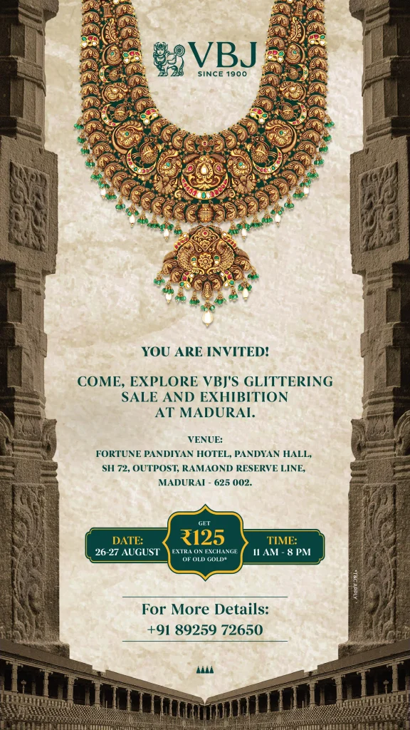 VBJ to Host Exclusive Jewellery Showcase in Madurai