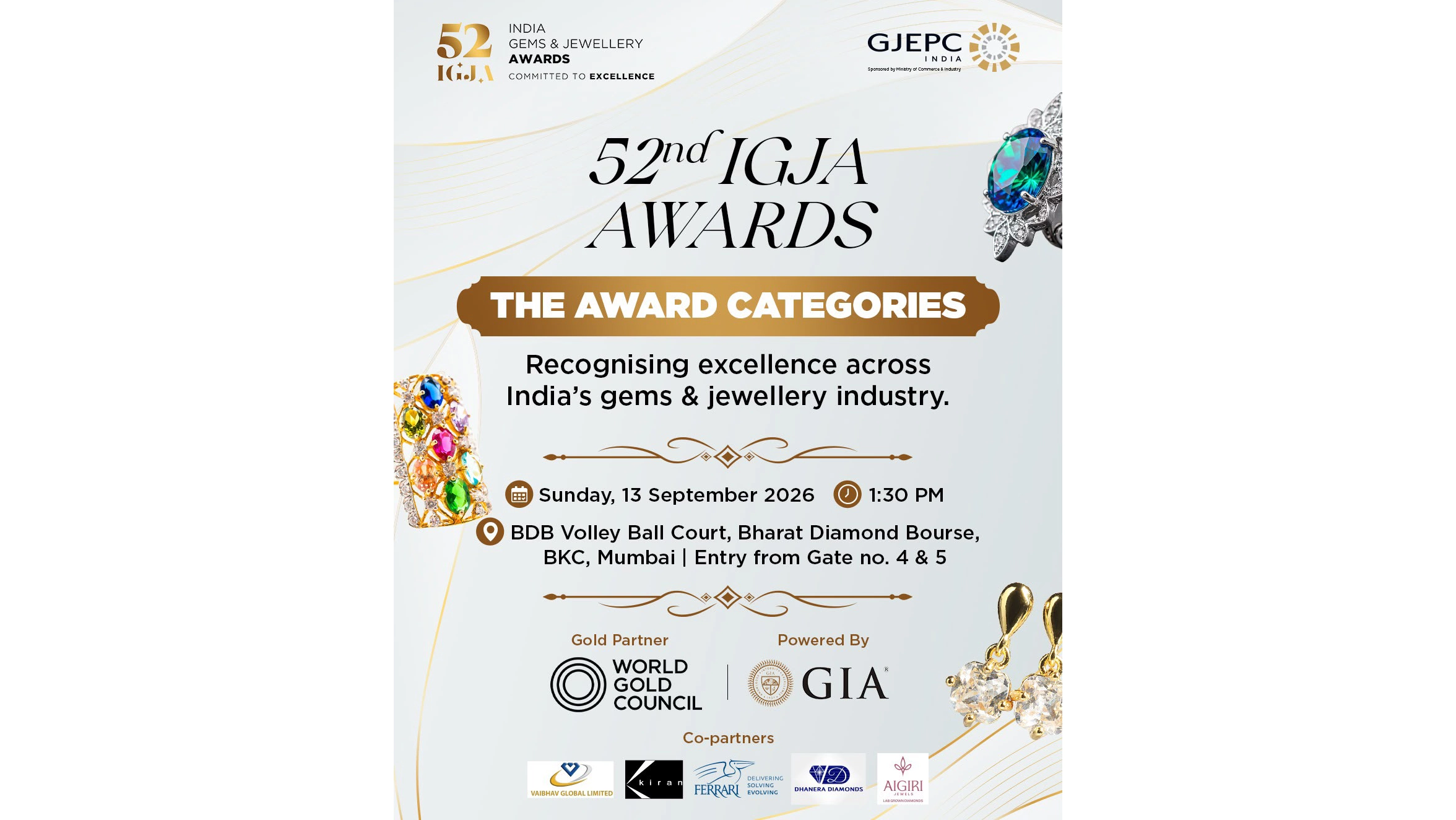 52nd India Gem and Jewellery Awards Celebrate Industry Excellence