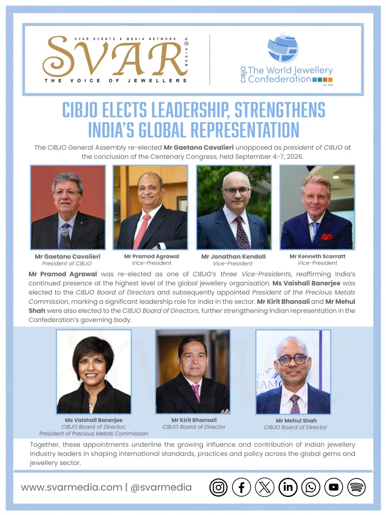 CIBJO Re-Elects Leadership, Strengthens India’s Global Representation