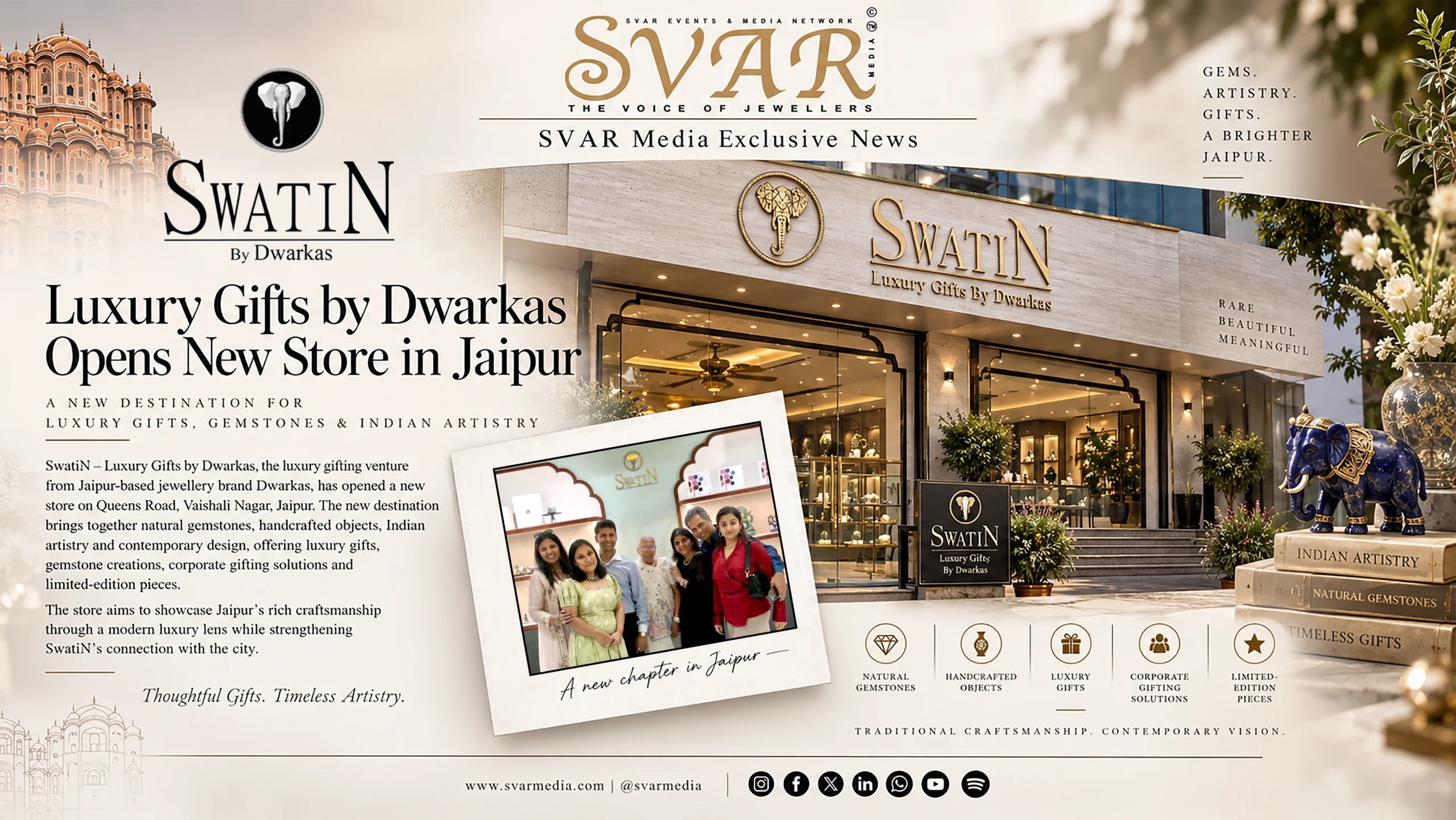 SwatiN Luxury Gifts by Dwarkas Opens New Jaipur Store