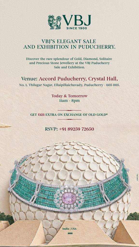 VBJ Brings 126 Years of Jewellery Legacy to Puducherry Exhibition