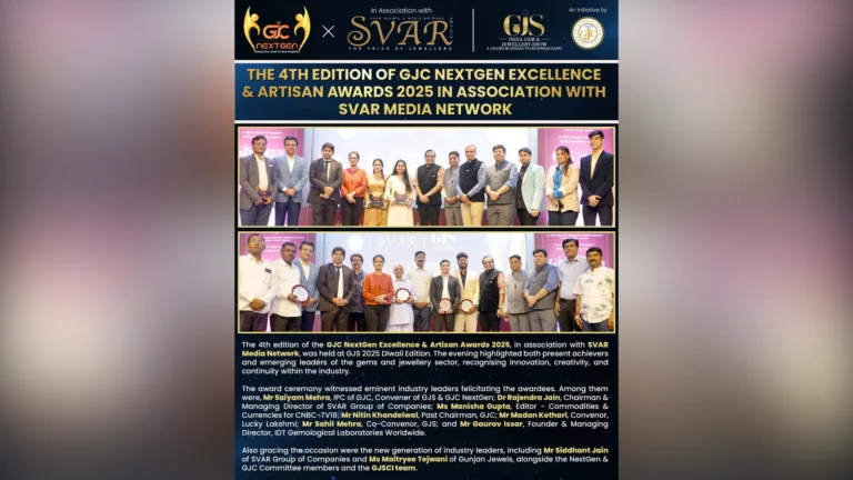 4th Edition of GJC NextGen Excellence and Artisan Awards 2025 in Association with SVAR Media Network 4th Edition of GJC NextGen Excellence Awards 2025 in Association with SVAR Media Network