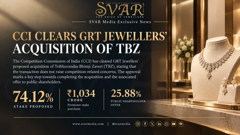 CCI Approves GRT Jewellers’ Proposed Acquisition of TBZ CCI Approves GRT Jewellers’ Proposed Acquisition of TBZ
