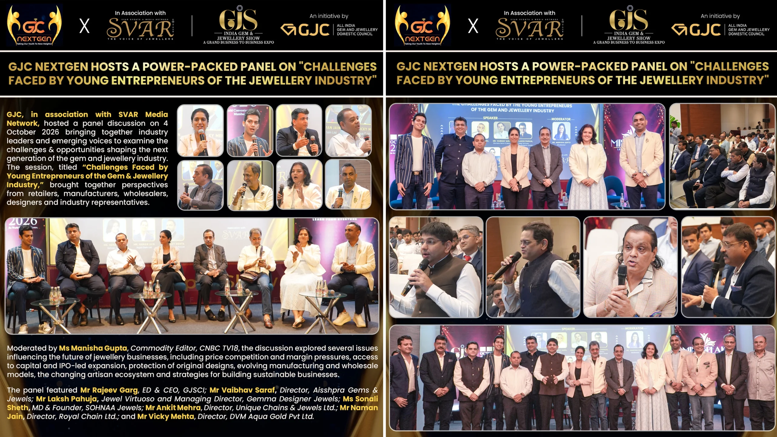 GJC NextGen Hosts Power-Packed Panel on Challenges Faced by Young Entrepreneurs in Jewellery Industry