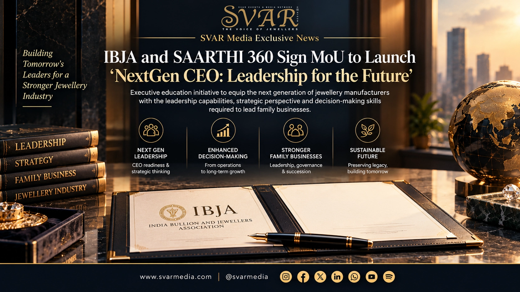 IBJA and SAARTHI 360 Launch NextGen CEO Leadership Programme