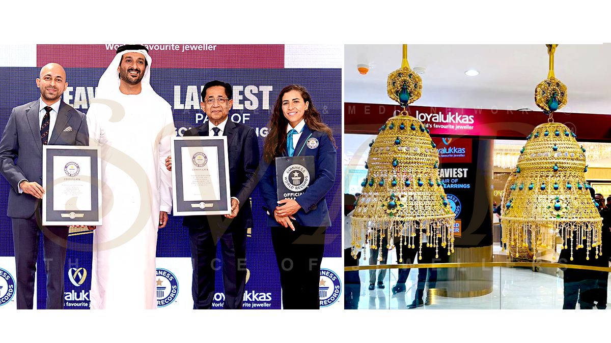 Joyalukkas Sets Two Guinness World Records with World’s Heaviest and Largest Gold Earrings