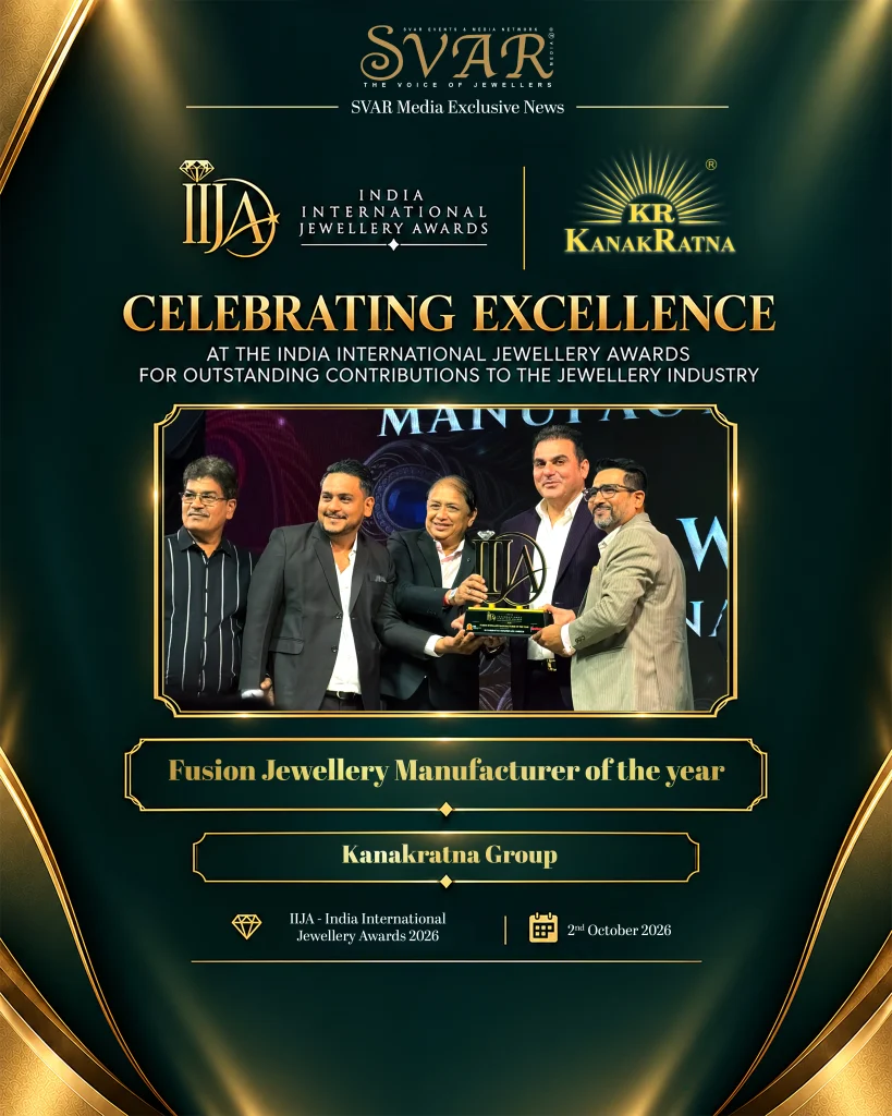 Kanakratna Group Wins Fusion Jewellery Manufacturer of the Year at IIJA 2026