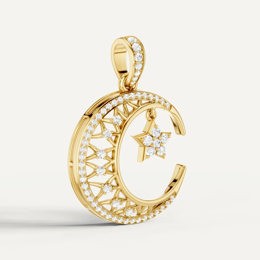 DAIMANTÉ Karva Chauth Jewellery: Meaningful Lab-Grown Diamond Pendants